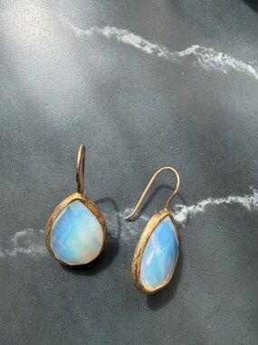 Moonstone earrings.